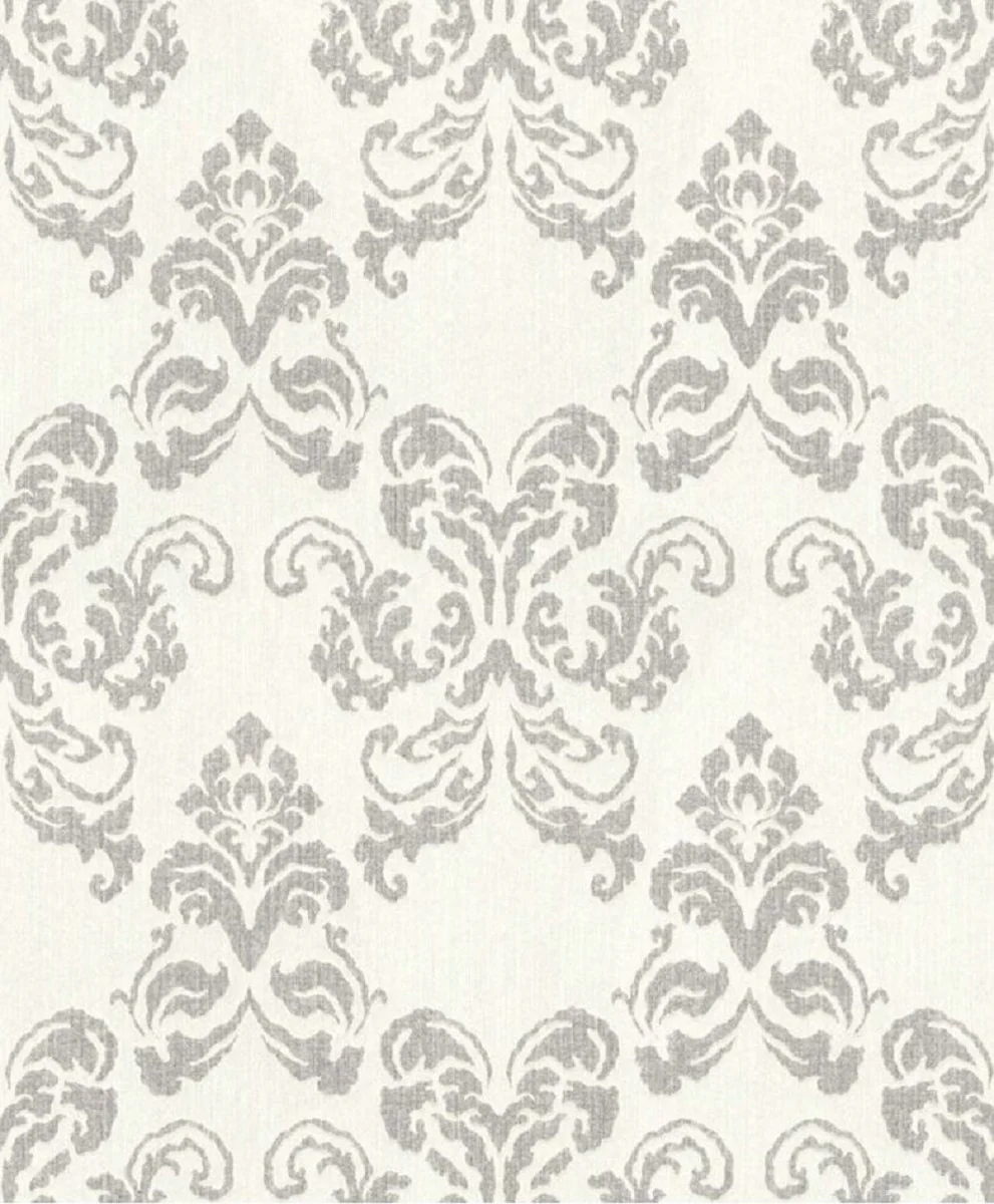 Casa Padrino papel pintado textil barroco beige / plata 10,05 x 0,53 m - Accesorios de Decoración en Estilo Barroco