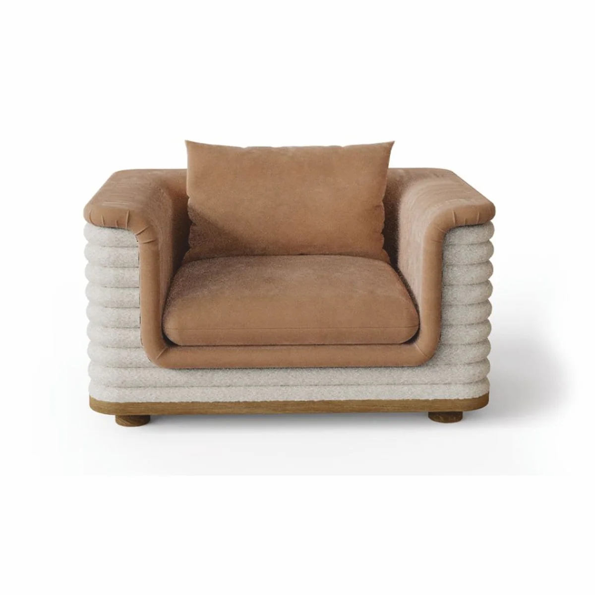 Casa Padrino sill¨®n de sal¨®n y hotel de lujo marr¨®n / blanco 115 cm - Calidad premium