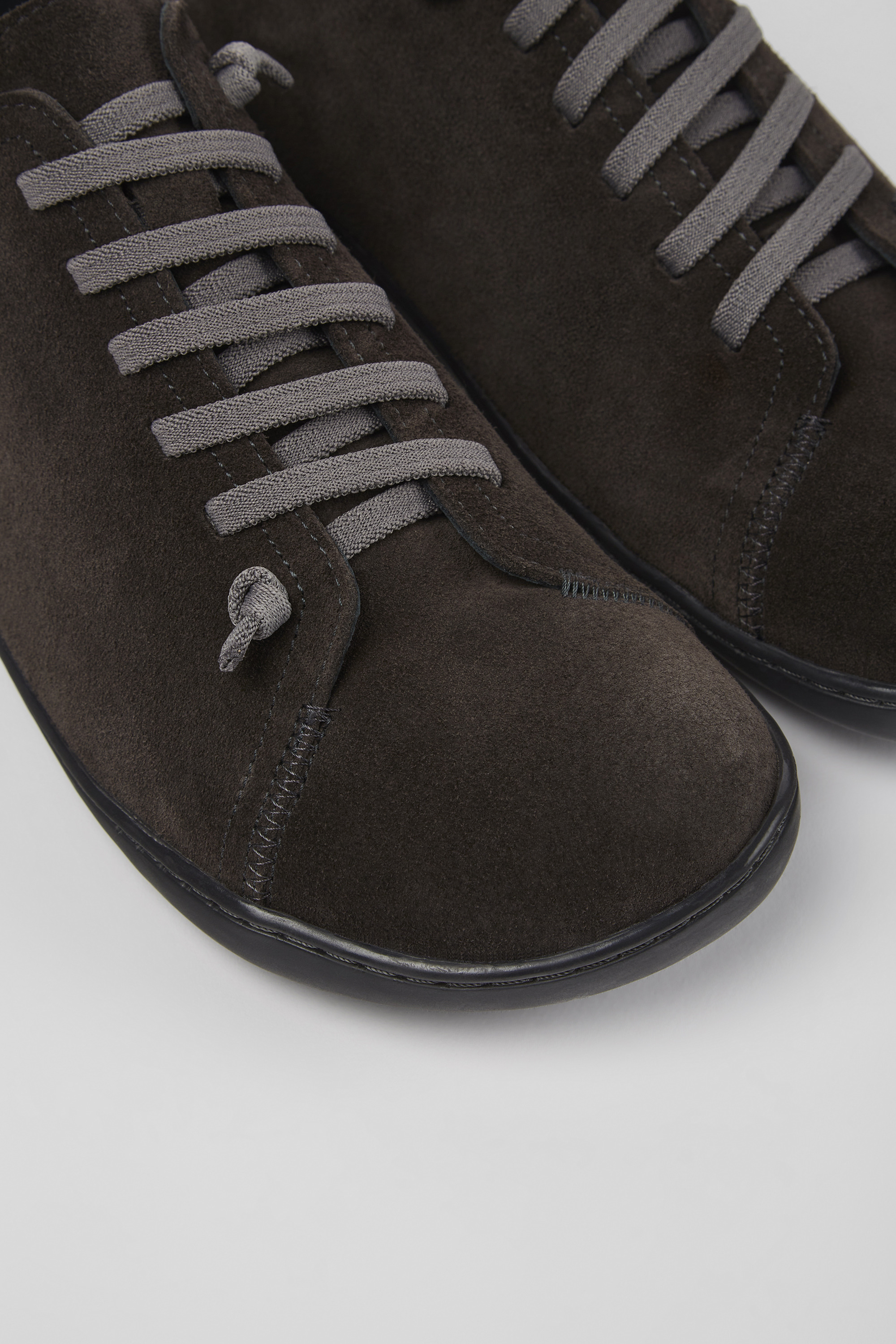 Peu - Gray nubuck shoes for men