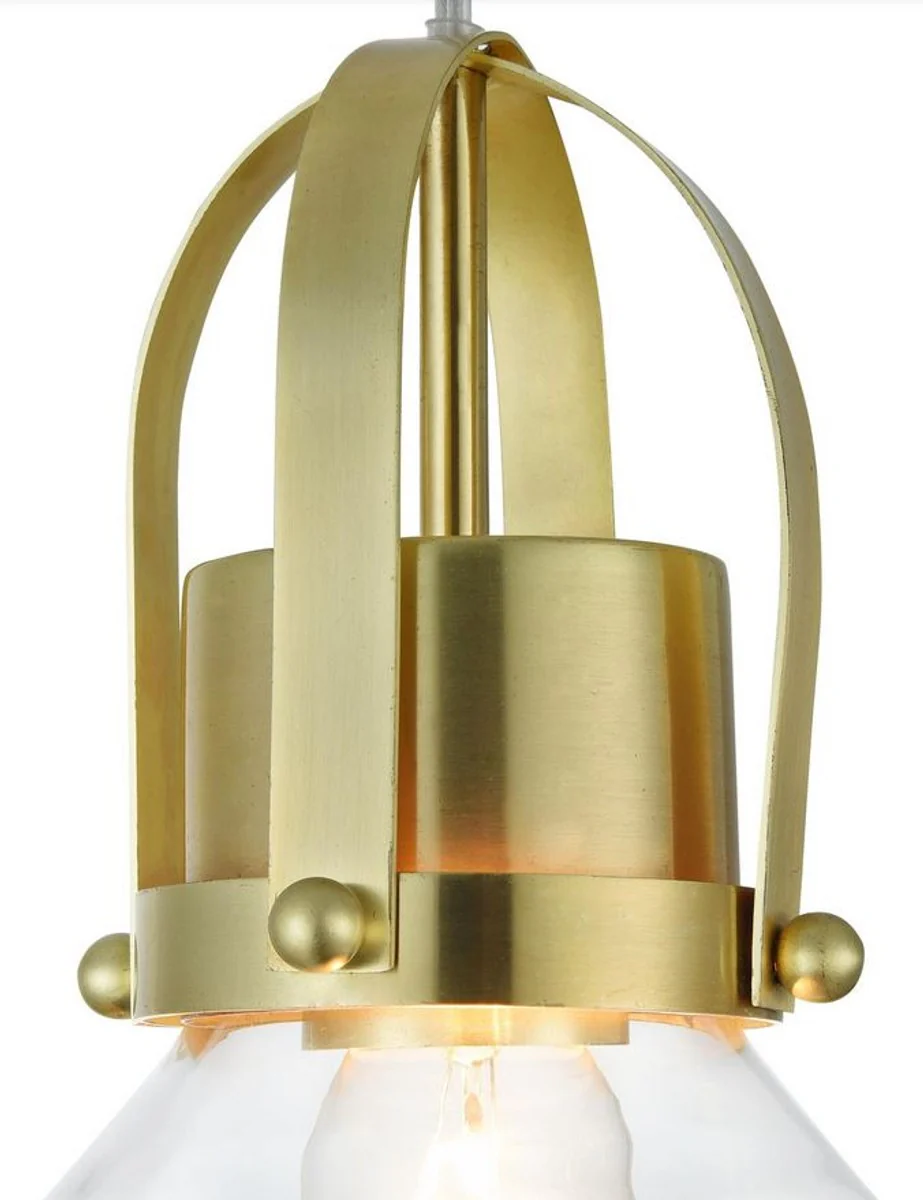 Casa Padrino lámpara colgante / luz colgante de lujo latón colores Ø 18,5 x H. 23 cm - Luces y Lámparas