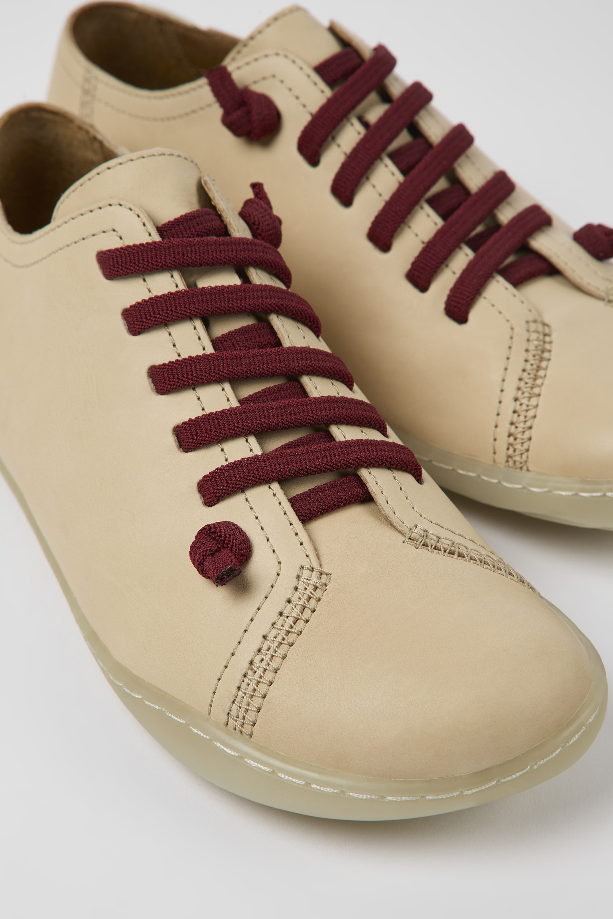 Peu - Beige leather shoes for women