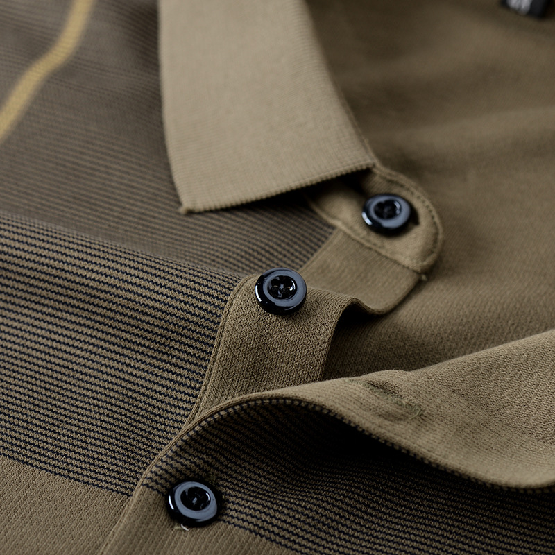 Men's Long Sleeve Pocket Long Sleeve POLO Shirt 002