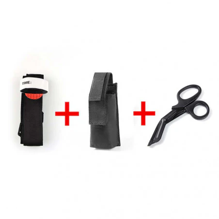 North Star Pro Emergency Tourniquet - Torniquete + funda + tijeras médicas