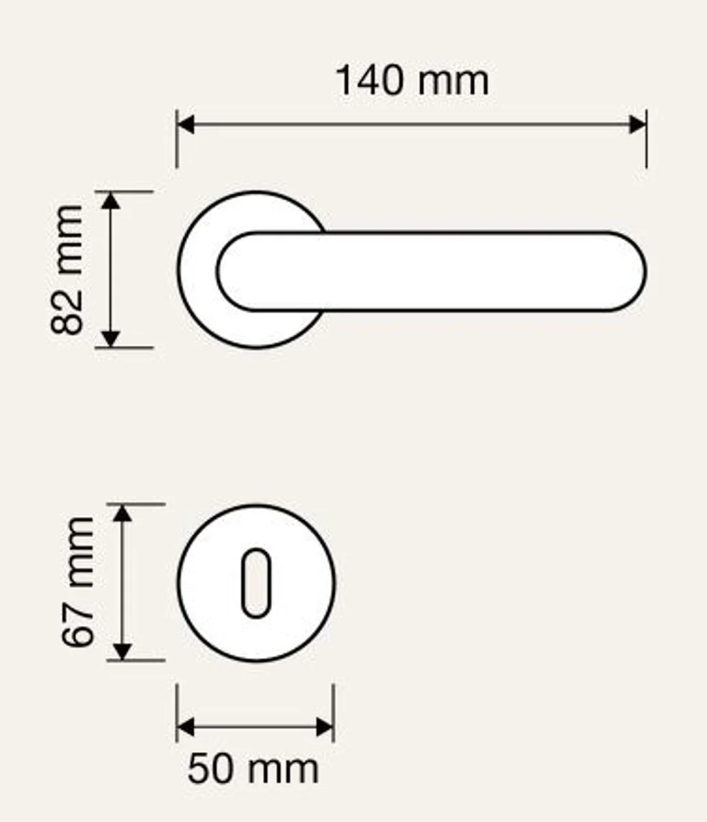 Casa Padrino conjunto de manija de puerta barroco oro franc¨¦s 14 x H. 8,2 cm - Accesorios de Decoraci¨®n en Estilo Barroco