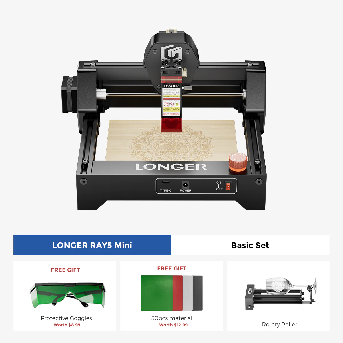 Longer RAY5 Mini Laser Engraver