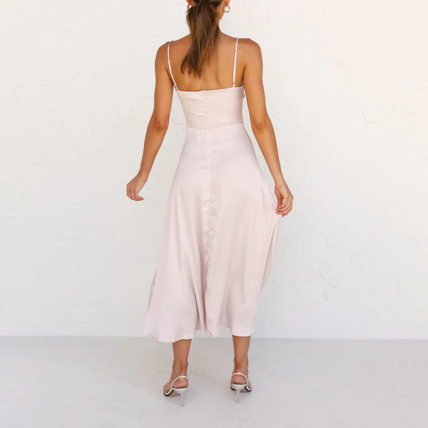 Sexy Lace Stitching Strap Dress