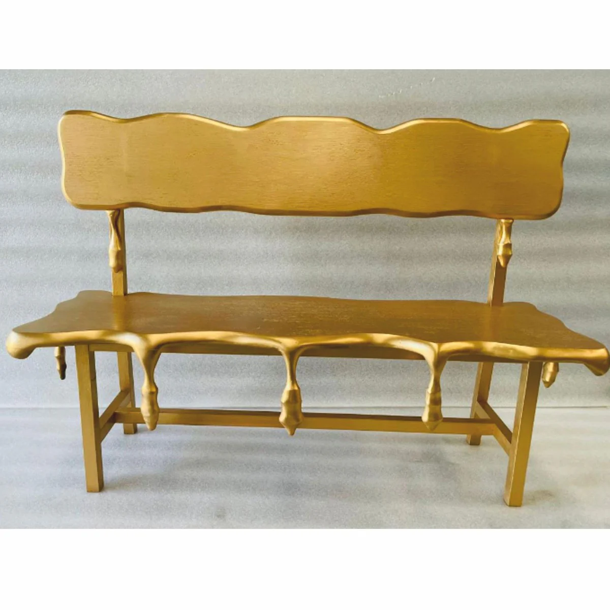Casa Padrino banco / banco de jard¨ªn de lujo oro 160 cm - Hecho en Italia