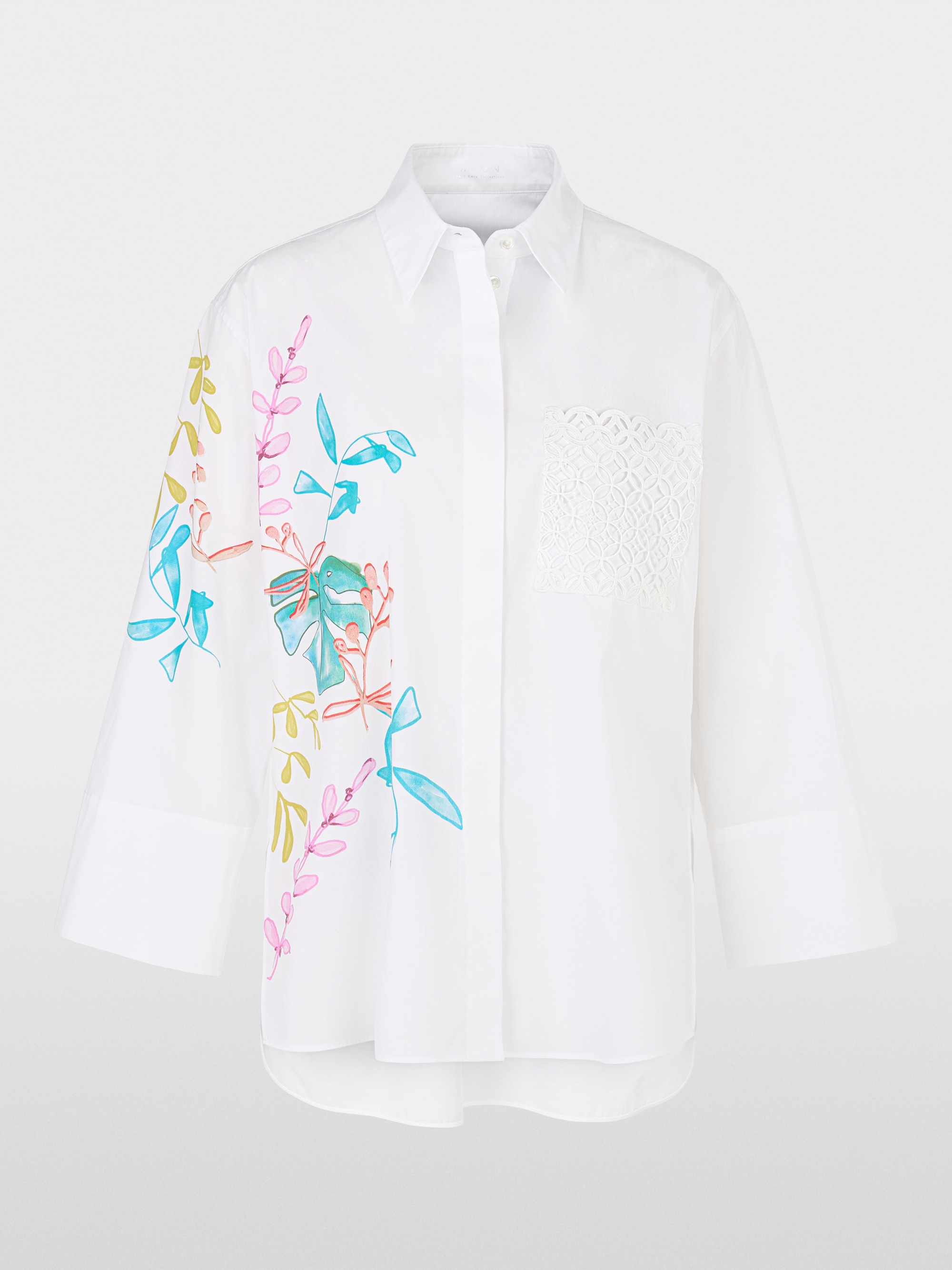 Marc-Cain Organic cotton shirt blouse with print