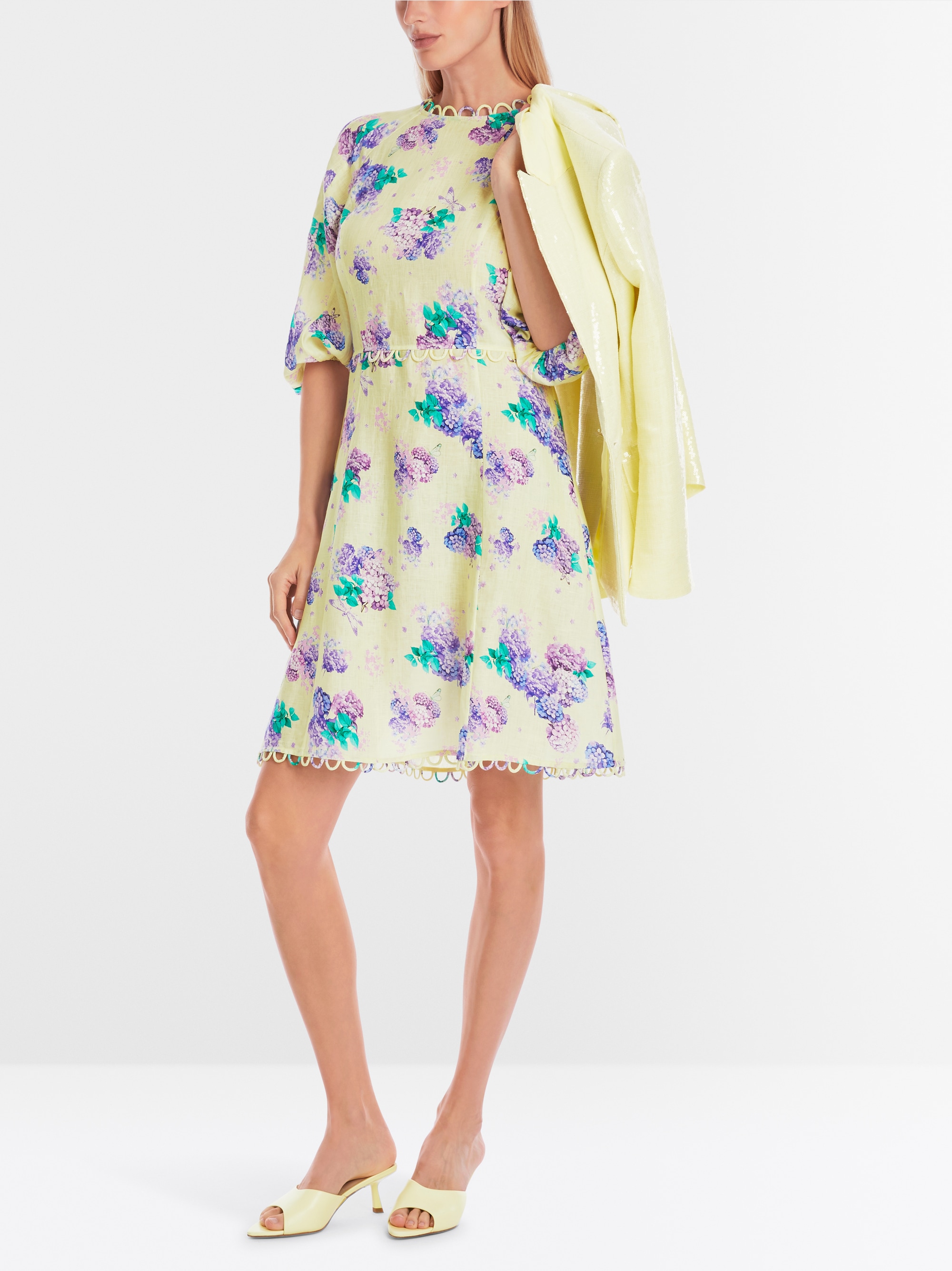 Marc-Cain 100% linen short sixties dress