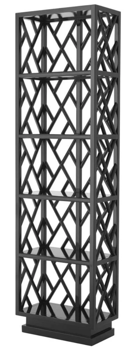 Casa Padrino estanter¨ªa de lujo con mueble piano negro de 65 x 34 x H. 226 cm - muebles de sala