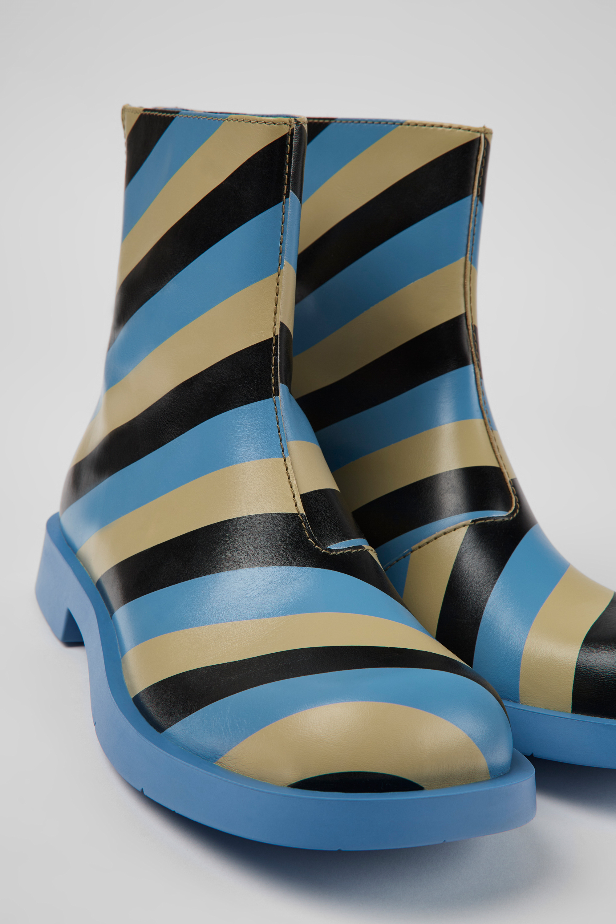 MIL 1978 - Multicolored leather ankle boots for men