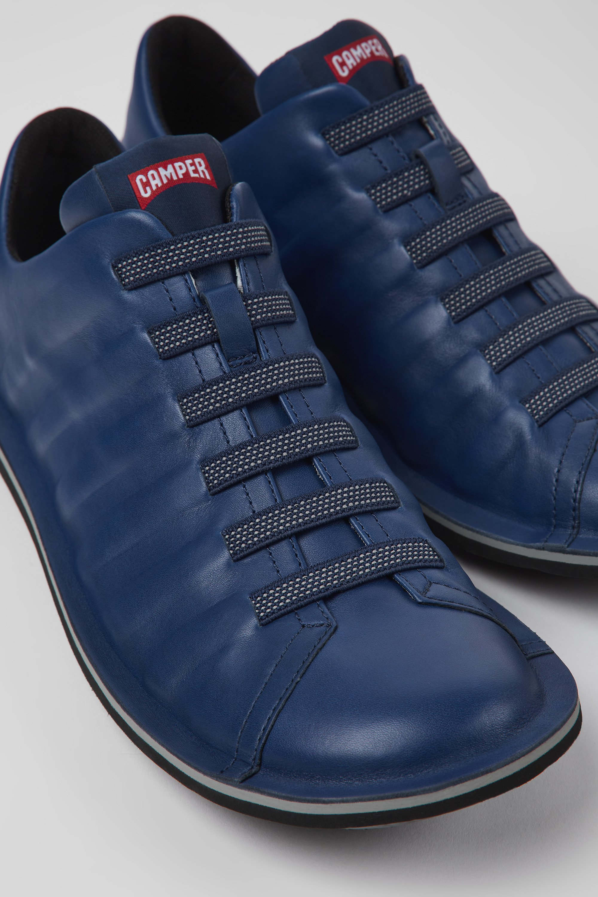 Beetle - Blue leather shoes for men