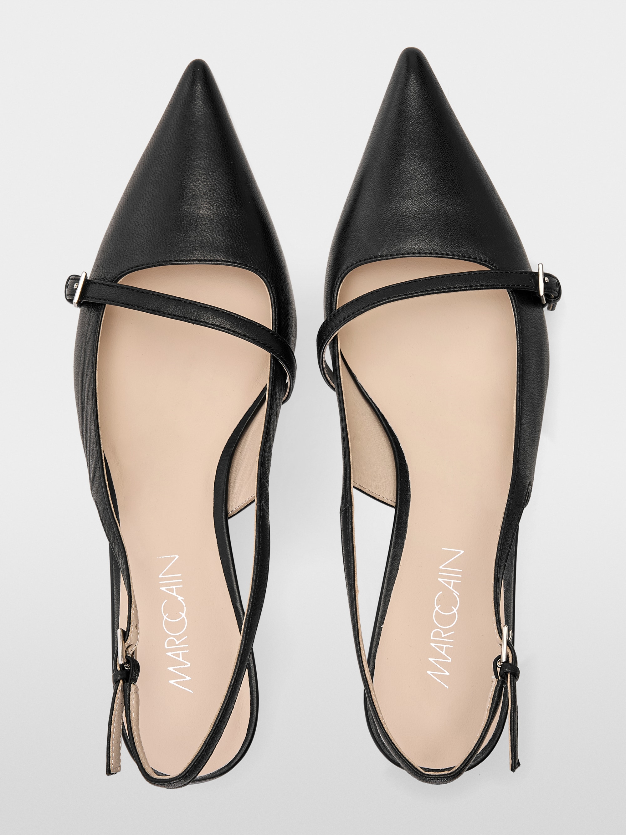 Marc-Cain Slingback Pumps in Laminato Leather