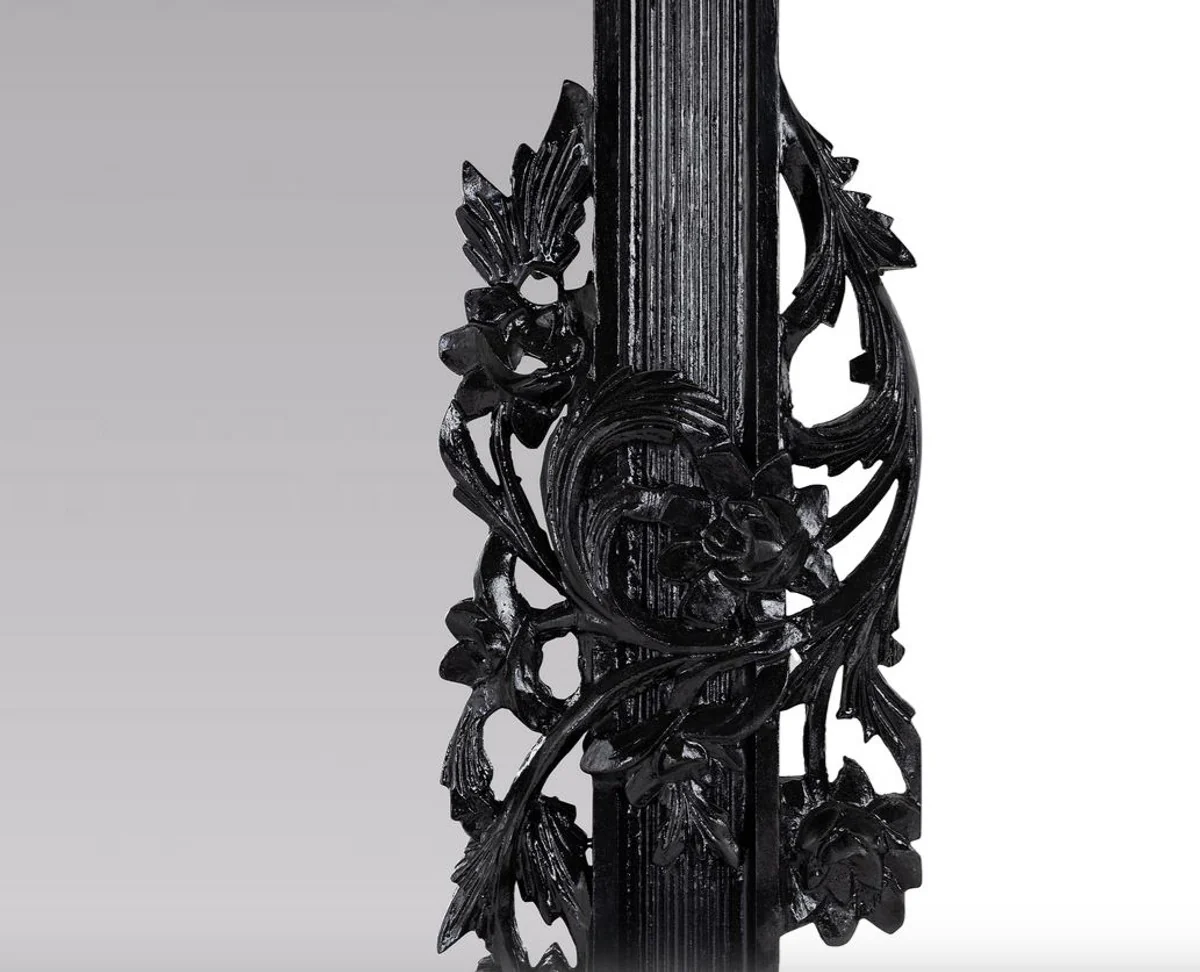 Casa Padrino espejo barroco / espejo de pared negro 122 x H. 224 cm - muebles de estilo barroco