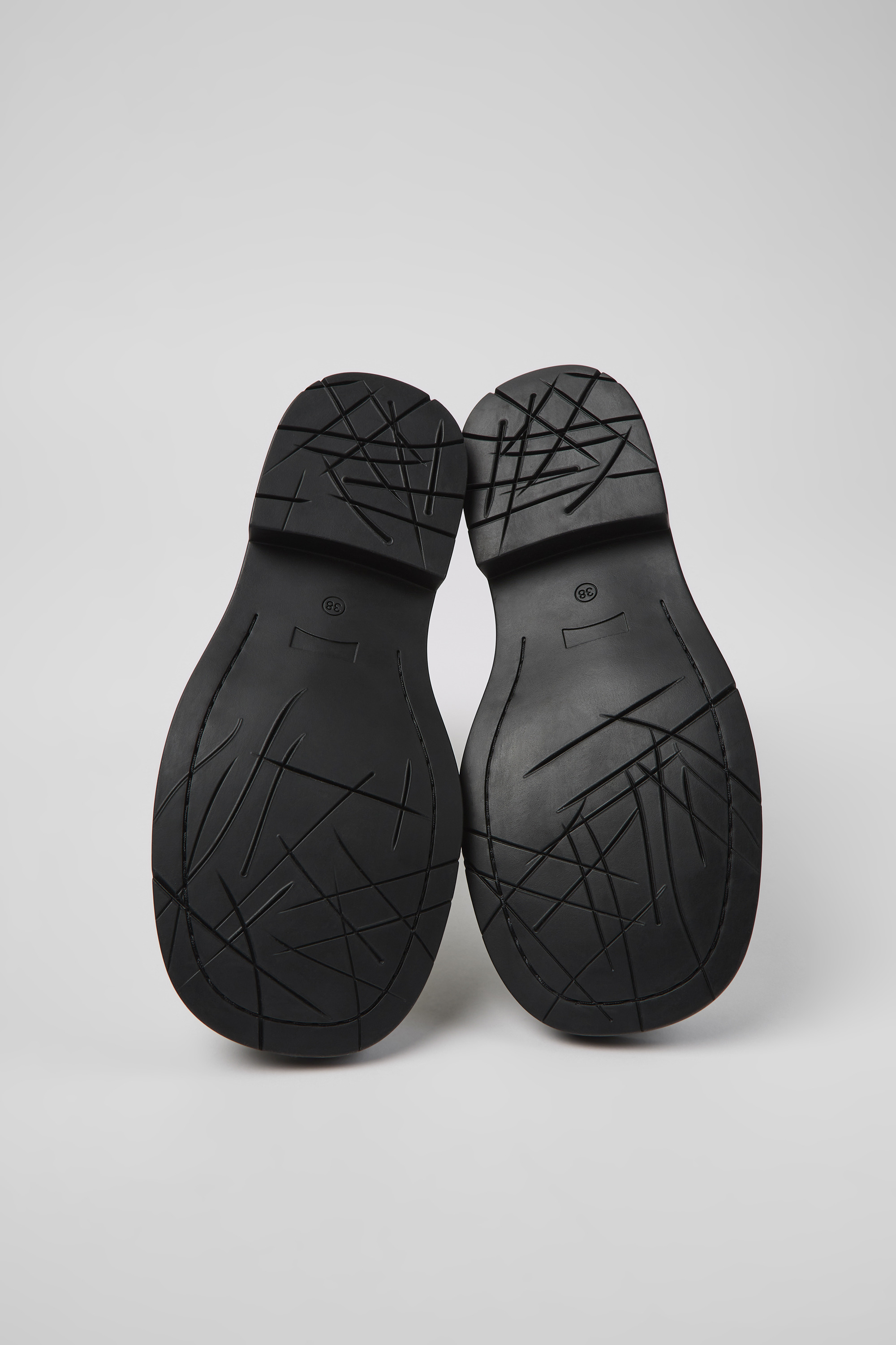 MIL 1978 - Black and white leather ankle boots for women