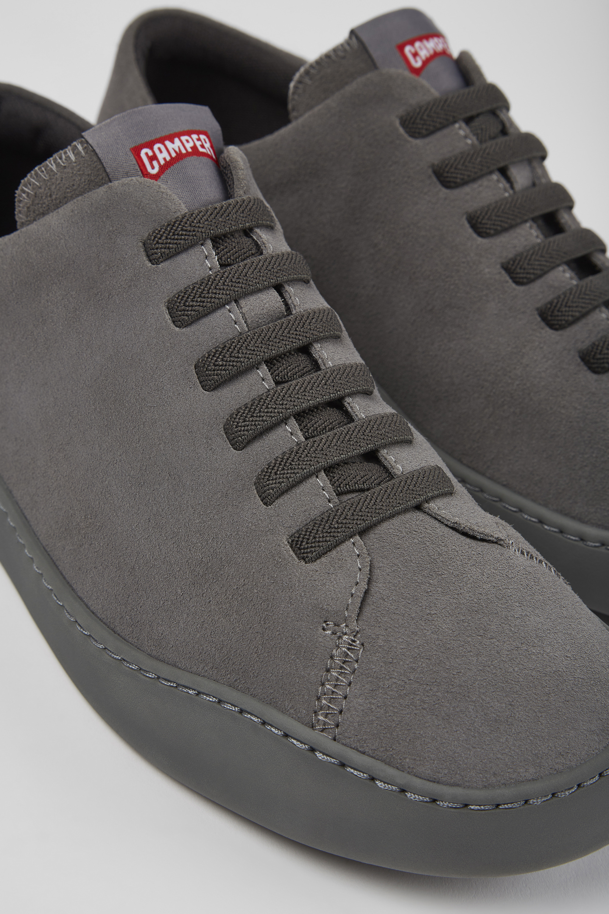 Peu Touring - Gray nubuck sneakers for men