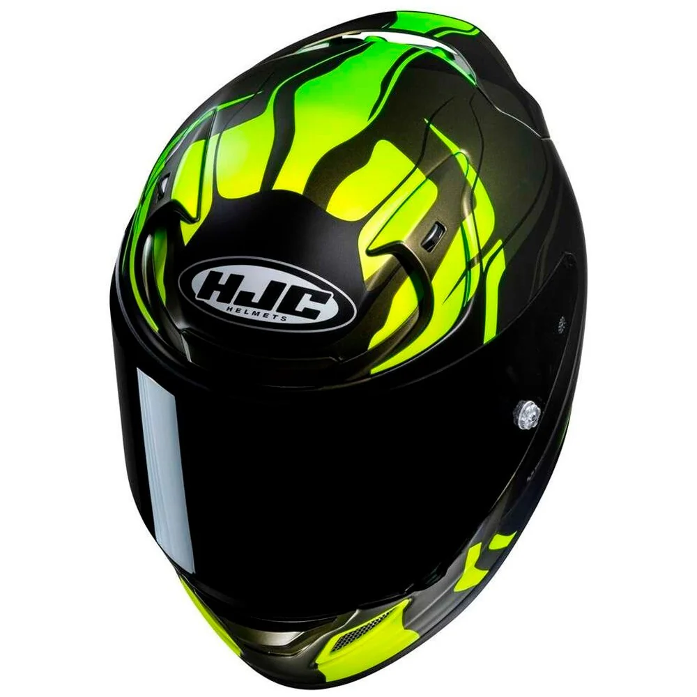 CASCO HJC RPHA 12 LAWIN - NEGRO / FLUOR