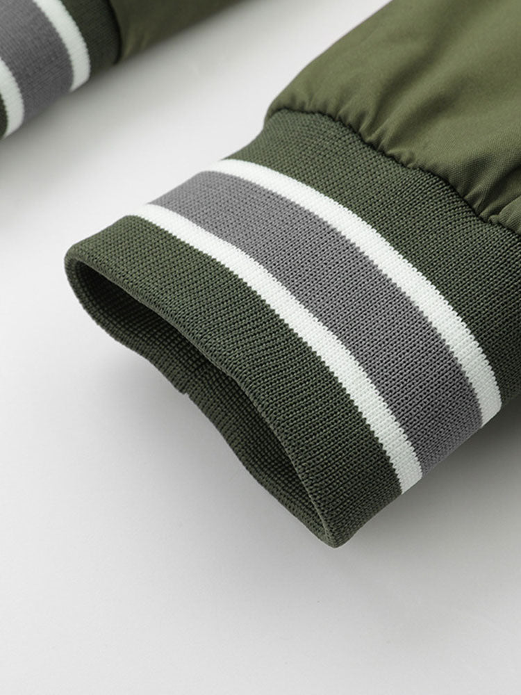 Detachable Hooded Bomber Jacket