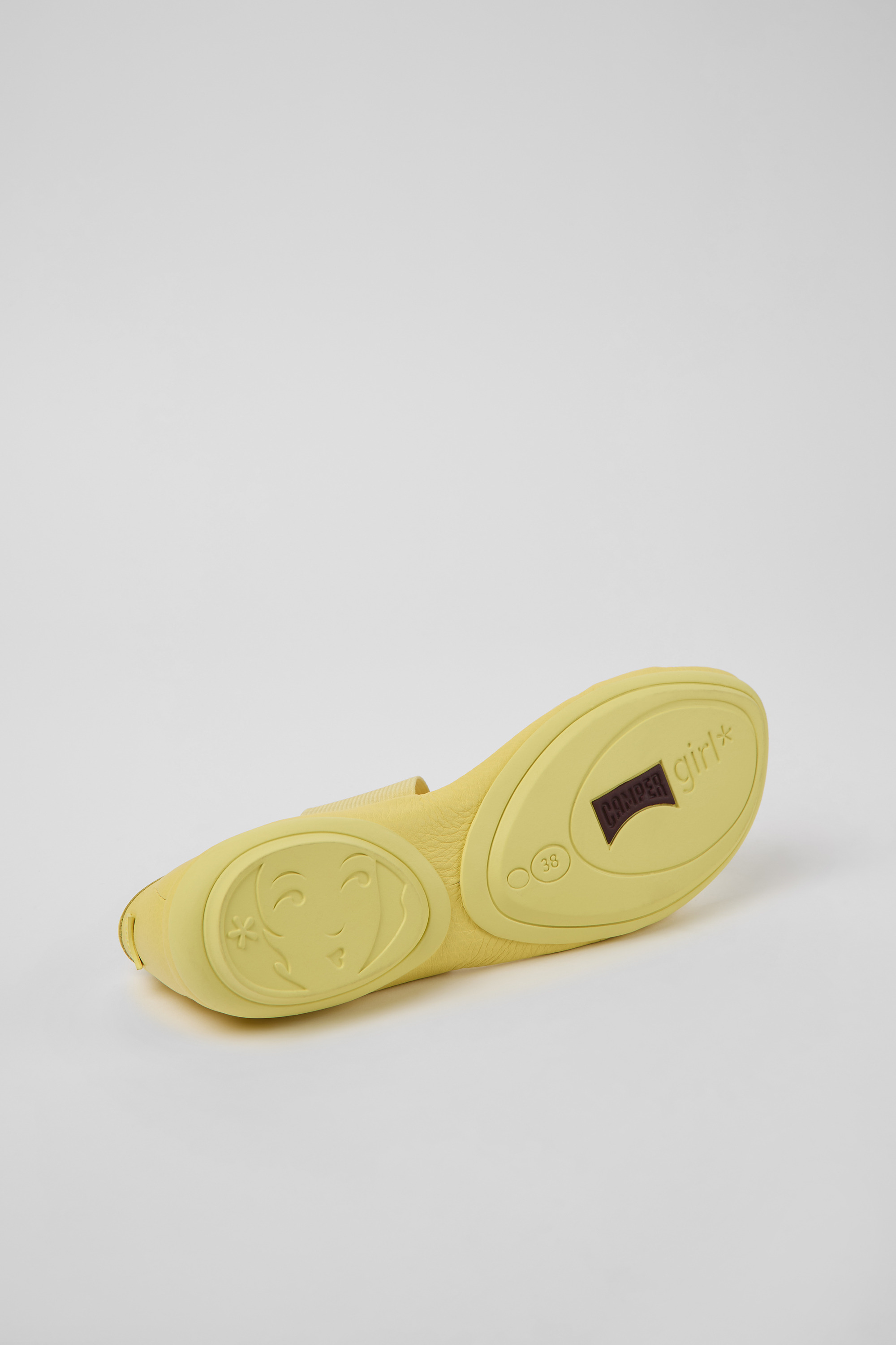 Right - Yellow leather sandals for women