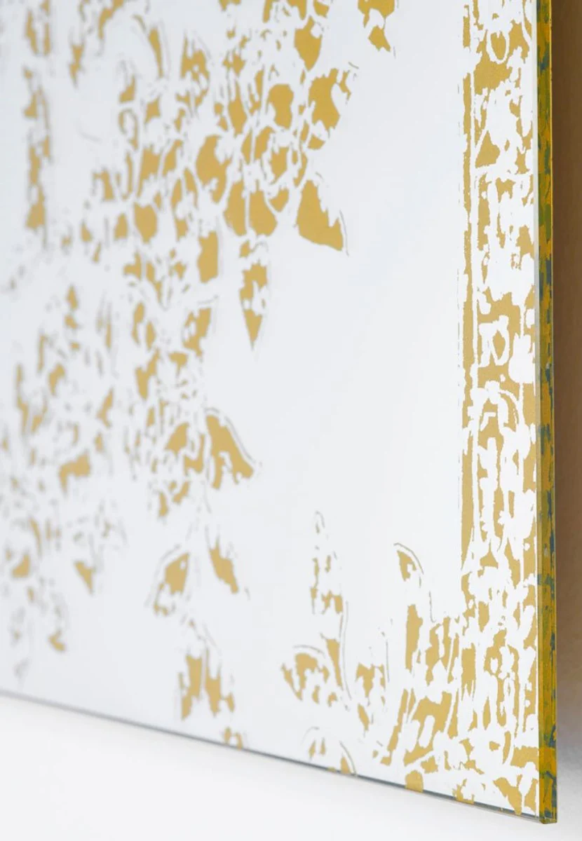 Casa Padrino Art Deco Vintage Espejo de Pared Bronce 101 x H. 142 cm - Muebles de Estilo Antiguo