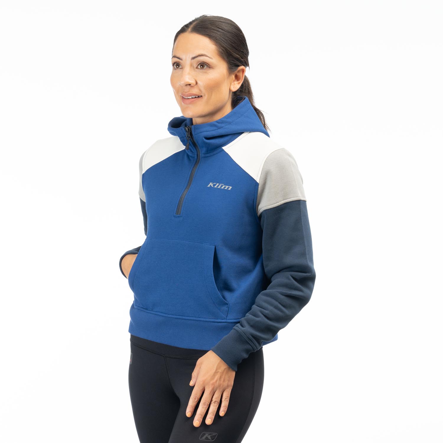 Huntley Pullover 1/4 Zip Crop Hoodie