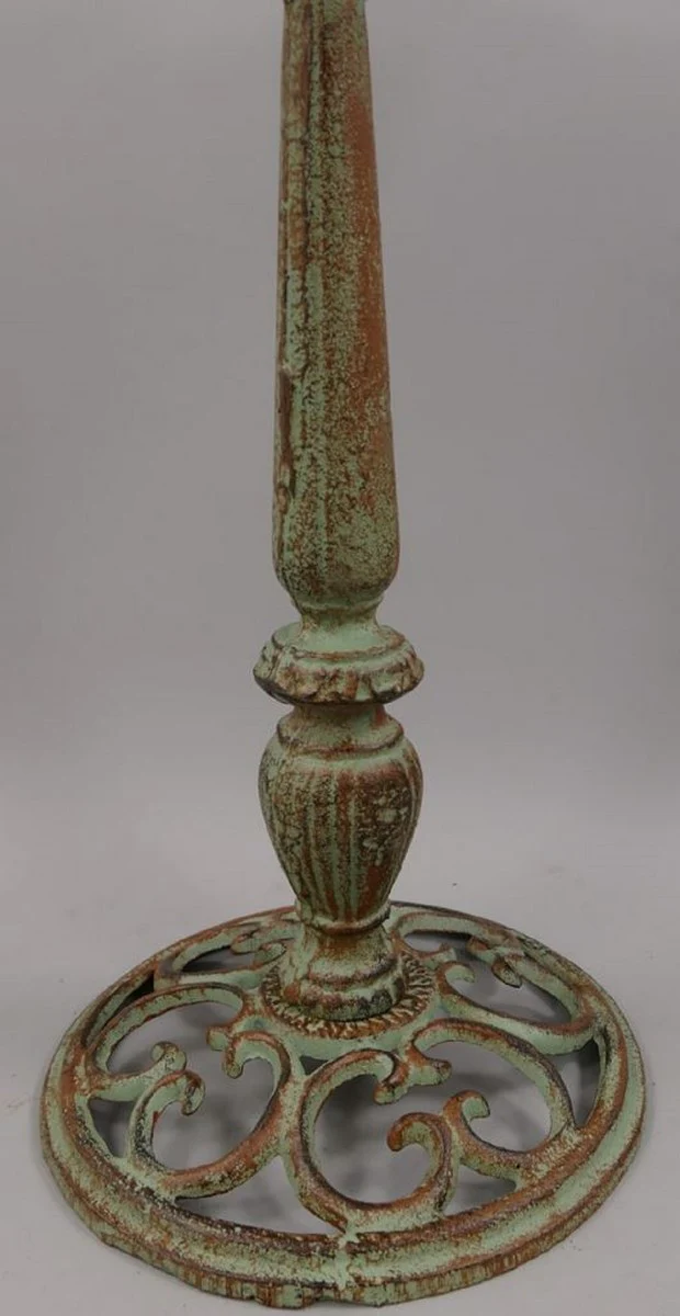 Casa Padrino baño de pájaros Art Nouveau con 2 pájaros decorativos verde claro / óxido 40 x 34 x A. 61 cm - Decoración de Jardín - Accesorios de Jardín