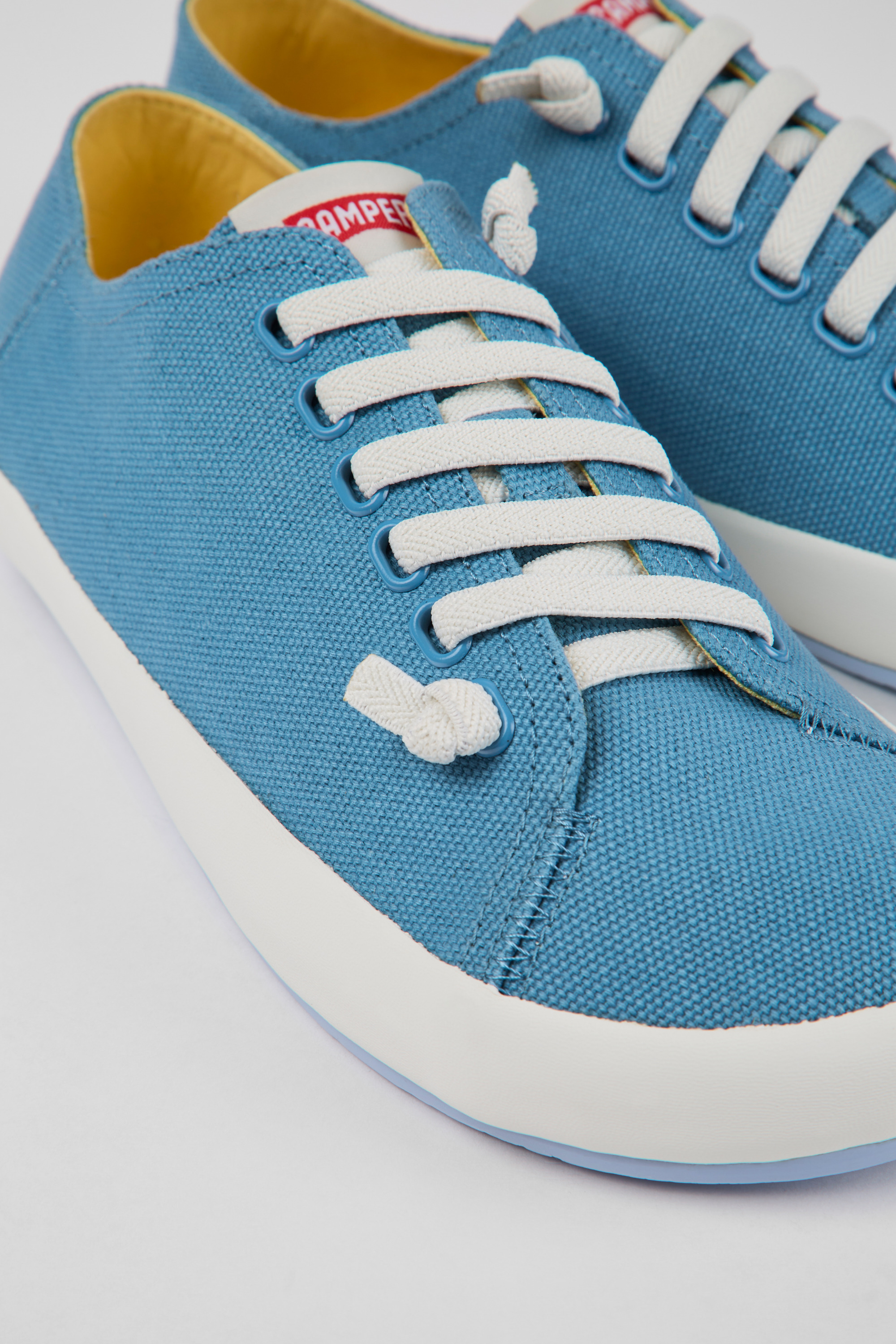 Peu Rambla - Blue textile sneakers for men