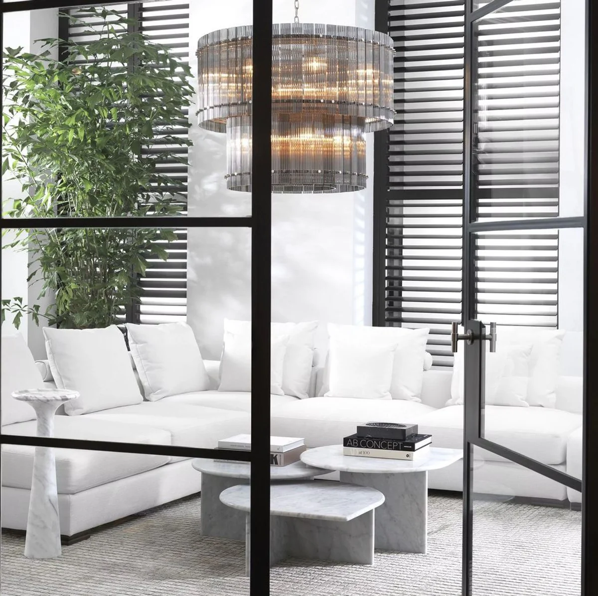 Casa Padrino alfombra de viscosa de lujo gris 300 x 400 cm - Alfombra de salón y hotel tejida a mano - Accesorios de decoración de salón - Calidad de Lujo