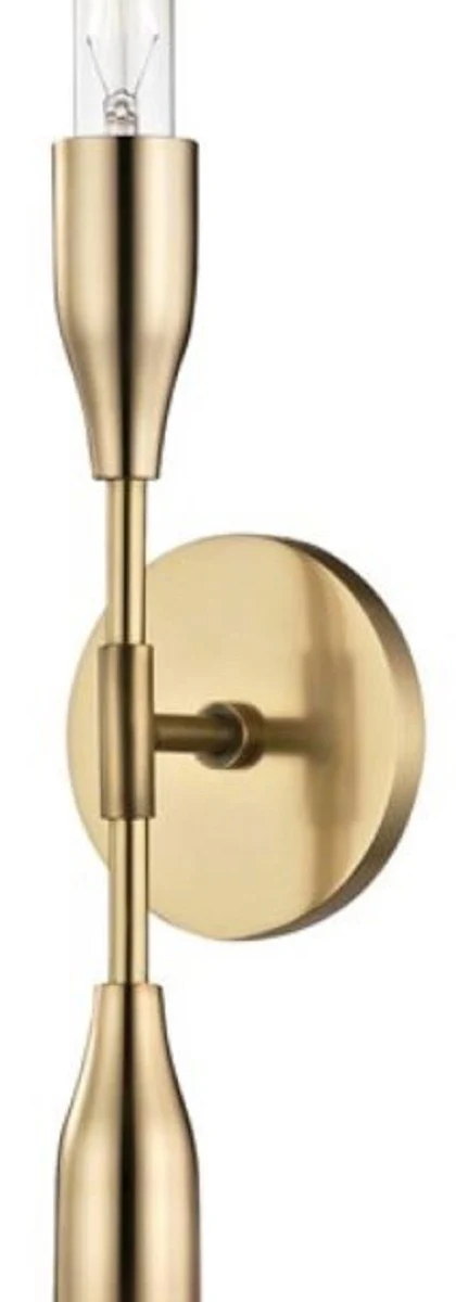 Casa Padrino lámpara de pared doble de lujo latón antiguo 12,1 x 8,9 x H. 76,2 cm - Colección de Lujo