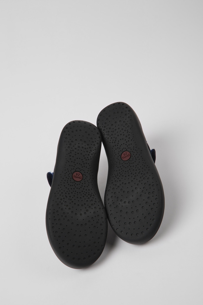 Spiral Comet Navy blue leather shoes for kids