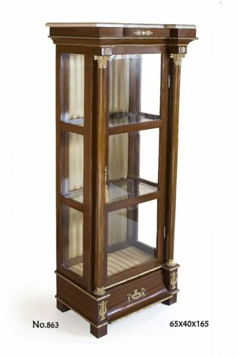Casa Padrino baroque display 64 x 40 x H. 165 cm - display cabinet - living room cabinet