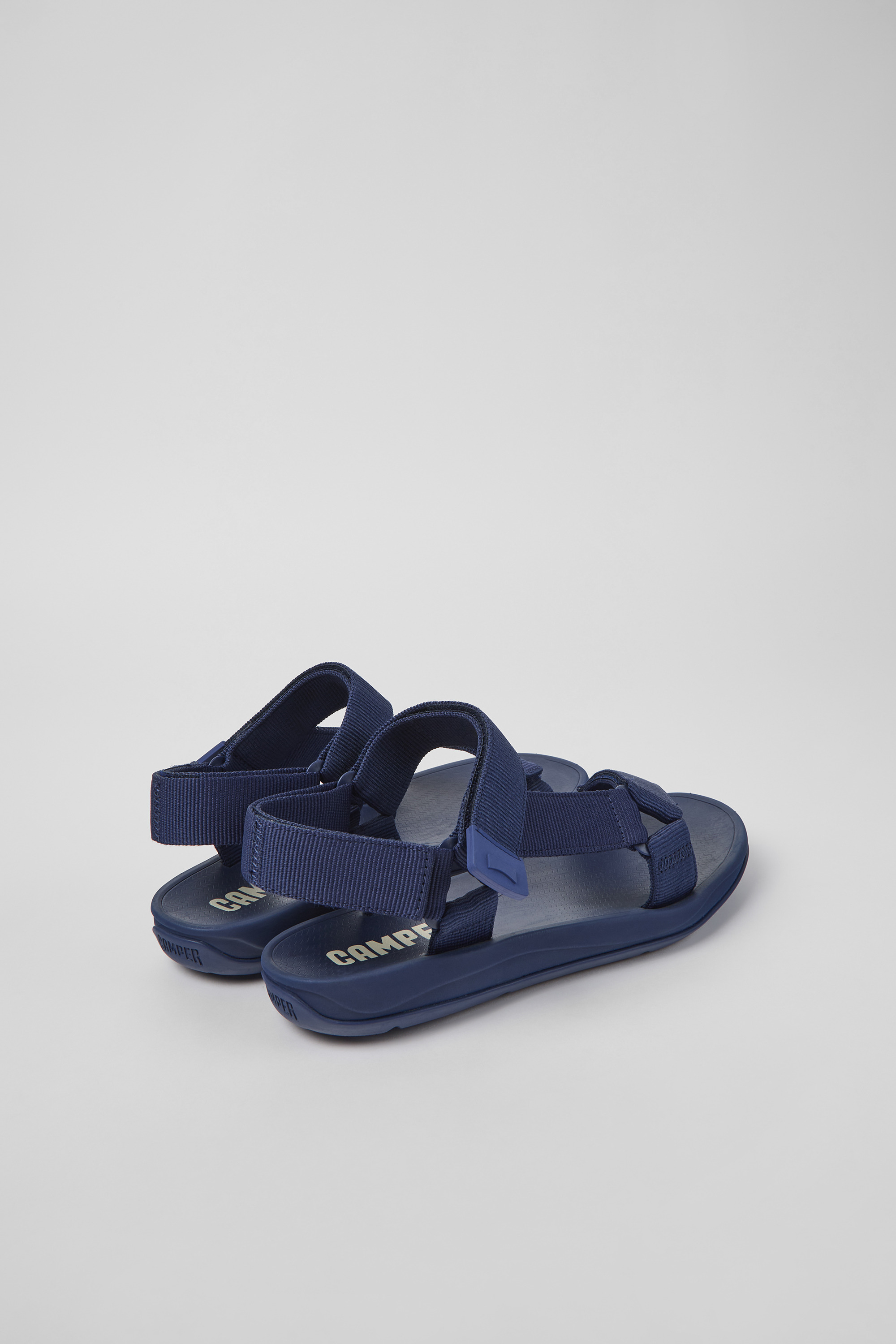 Match - Blue textile sandals for men