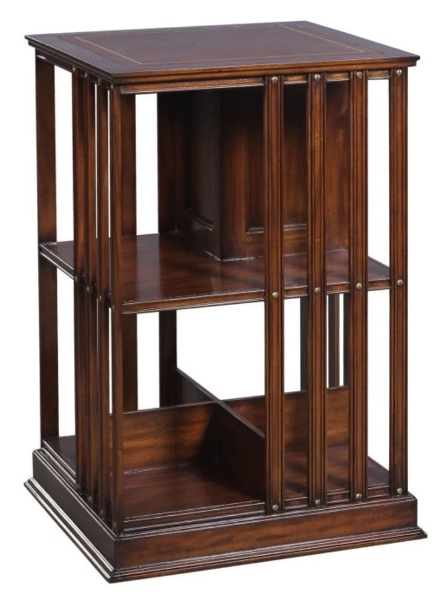 Casa Padrino librer¨ªa de caoba de lujo marr¨®n 49 x 49 x H. 80 cm - Colecci¨®n de Lujo