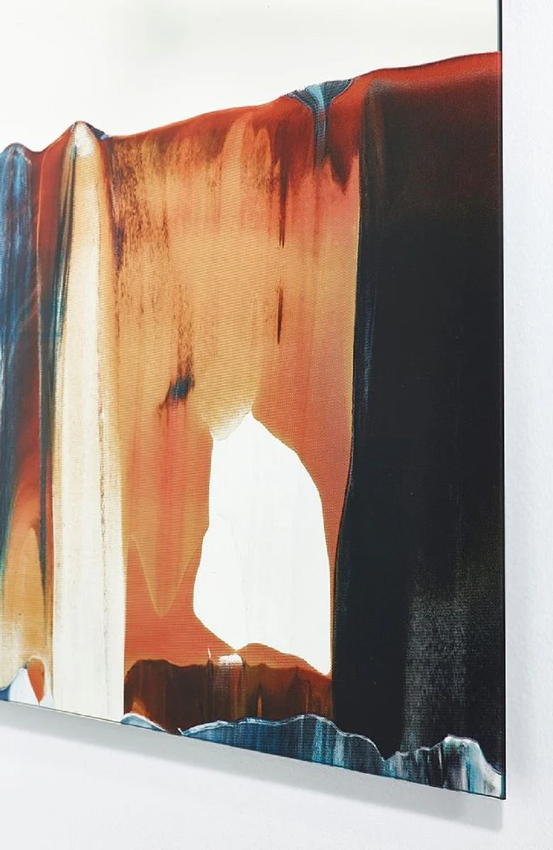 Casa Padrino espejo de pared de lujo multicolor 80 x 2,5 x A. 120 cm - Espejo de sal¨®n rectangular - Espejo de dormitorio - Espejo de ba?o - Espejo de armario - Colecci¨®n de Lujo