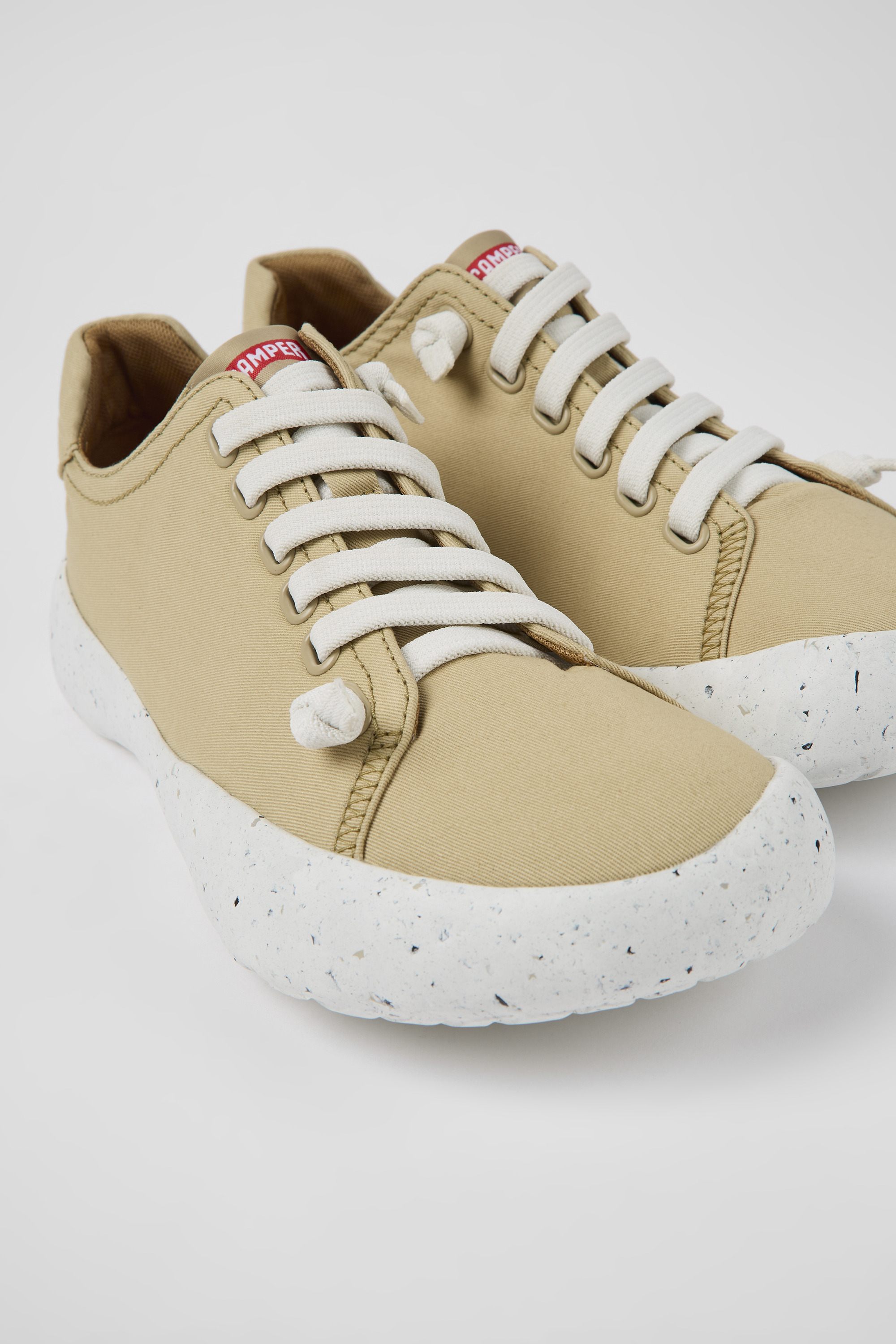Peu Stadium - Beige textile sneakers for men