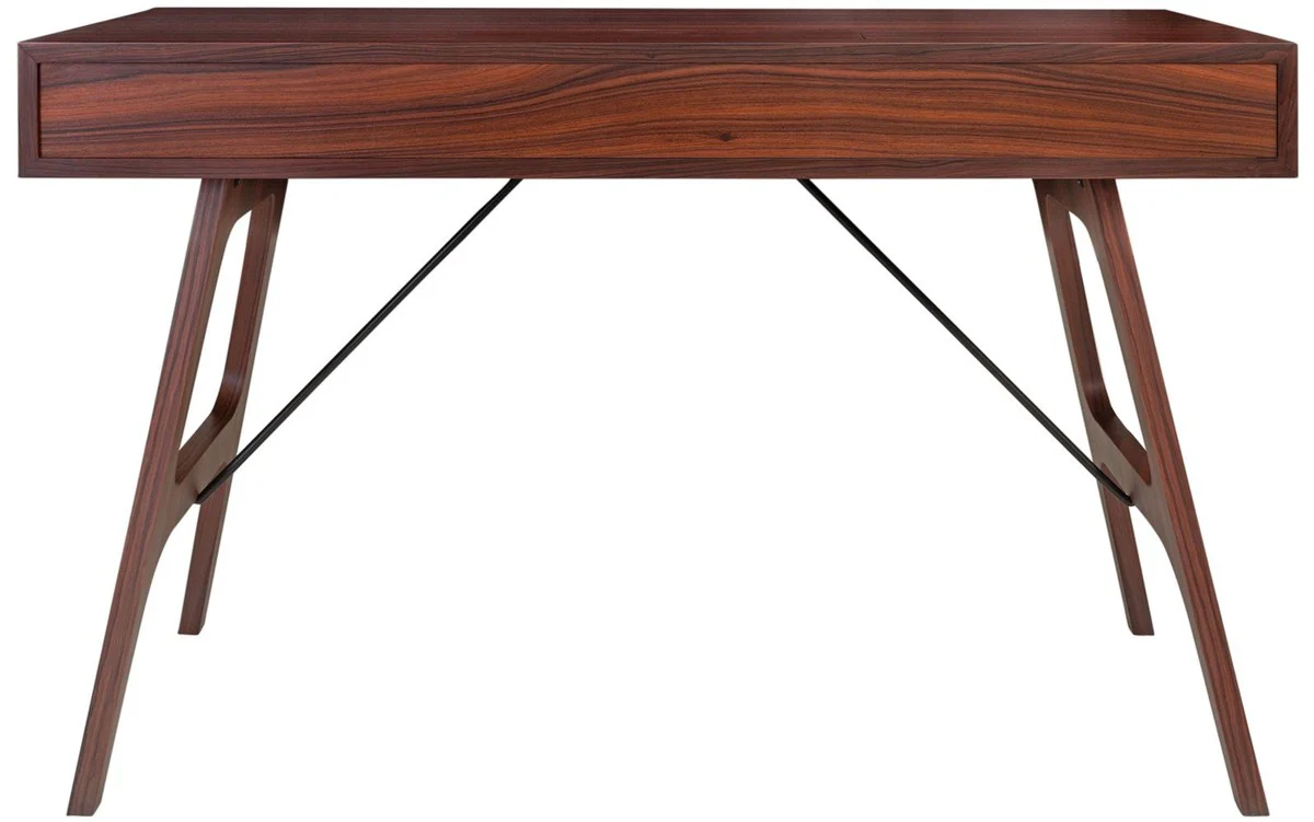 Casa Padrino Escritorio de Palisandro de Lujo con Caj¨®n Marr¨®n 120 x 60 x H. 76 cm - Muebles de Oficina de Lujo