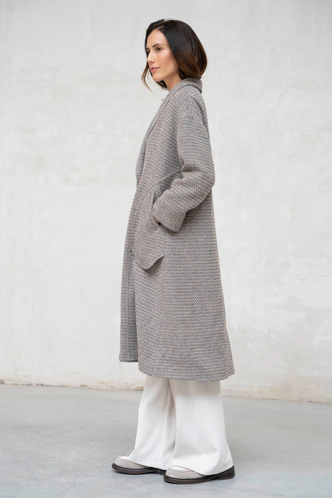 Rivera-spain Abrigo Tivoli gris jaspeado