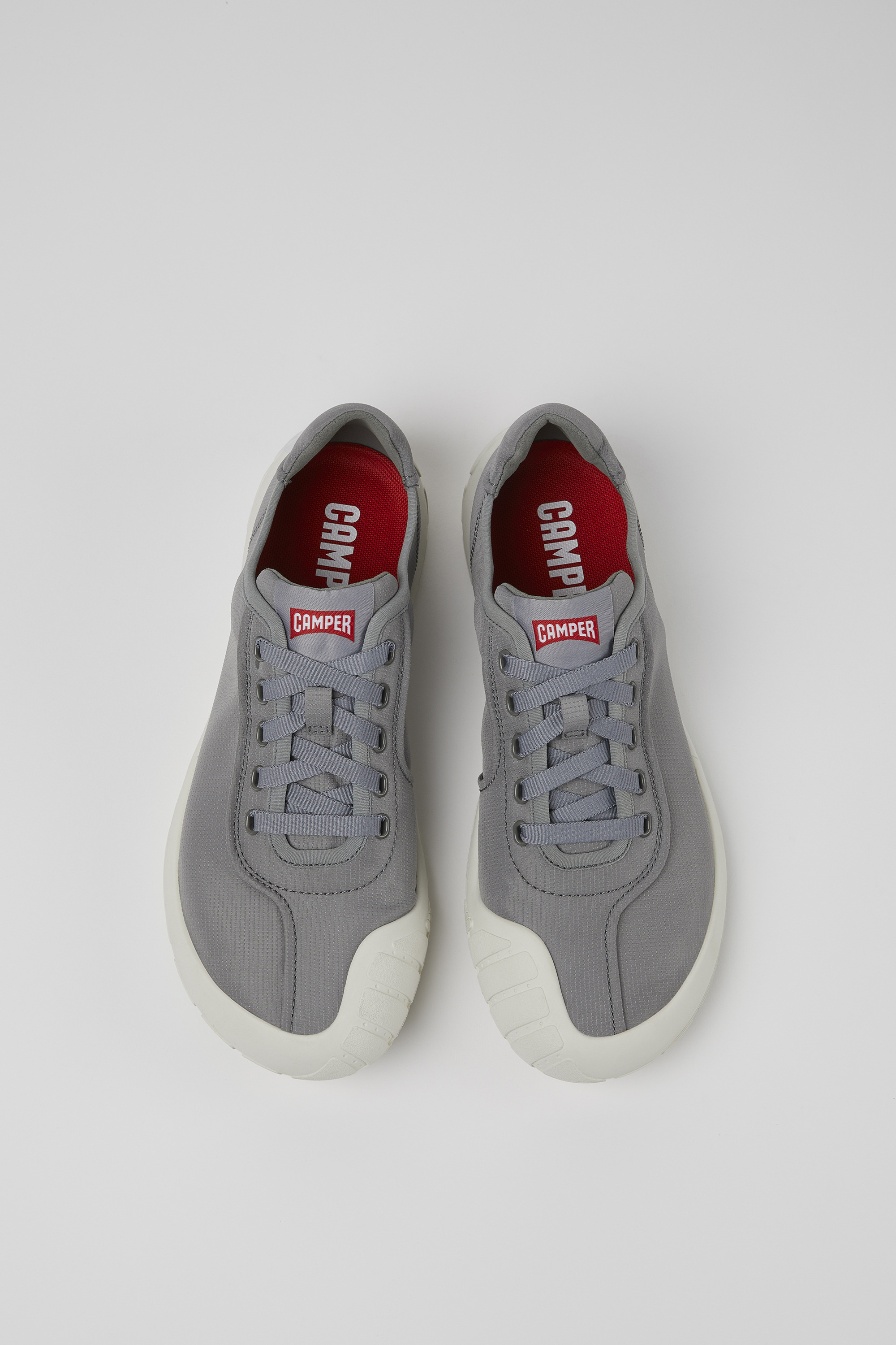 Path - Gray textile sneakers for women