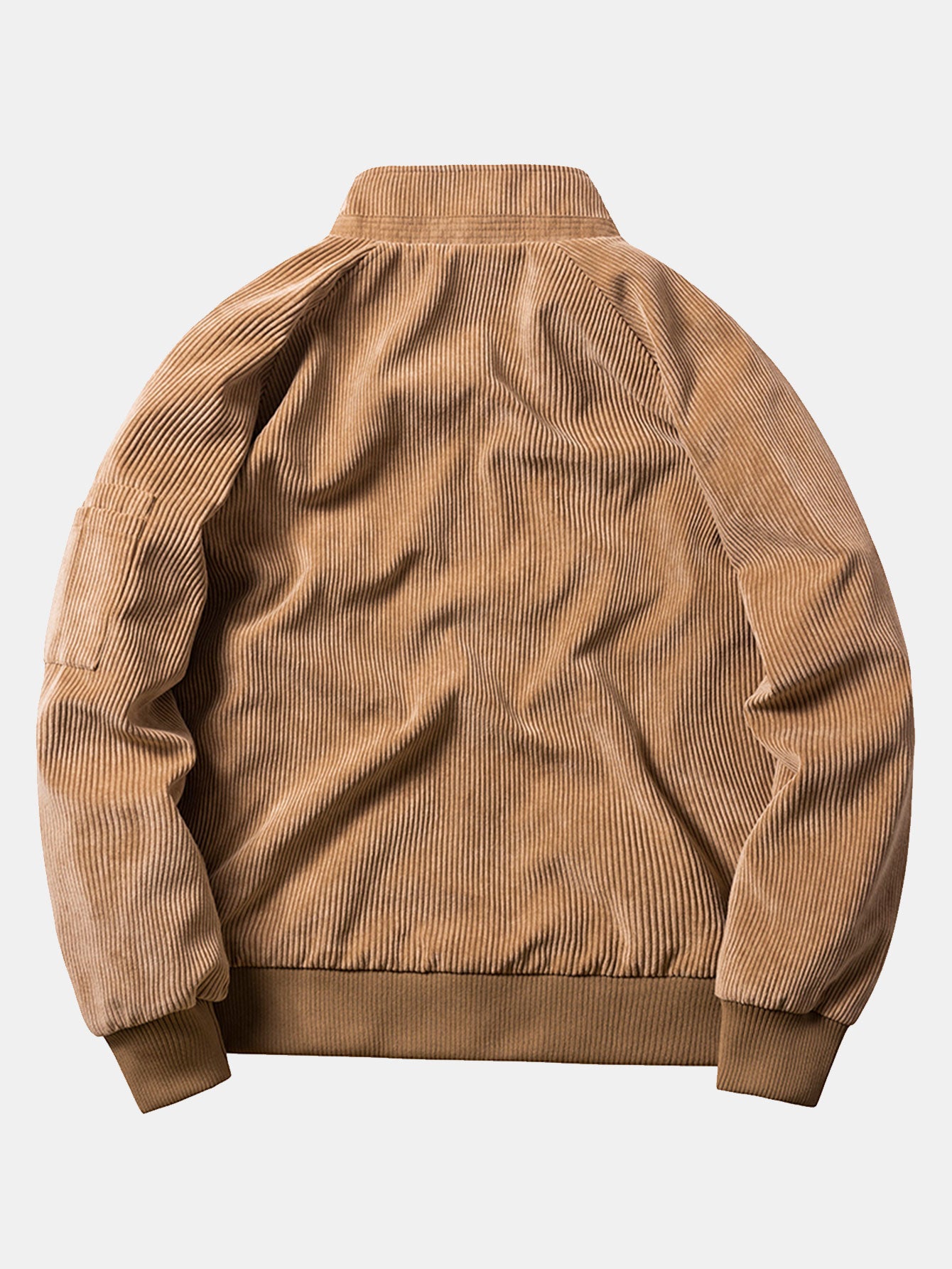 Corduroy Zip Up Bomber Jacket