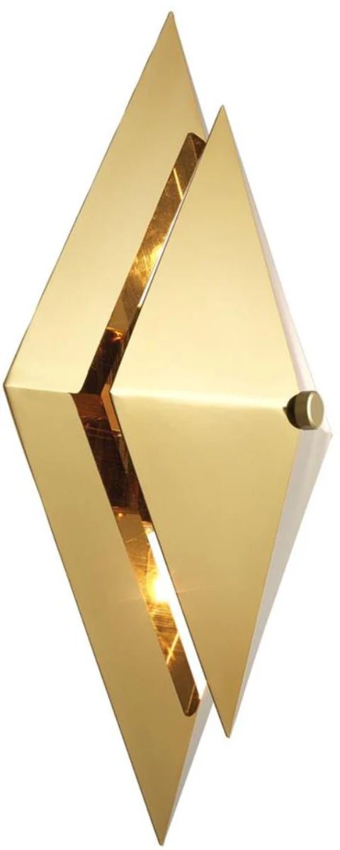 Casa Padrino aplique de lujo con luz oro 26 x 11,5 x H. 39 cm - Lámpara de Diseño