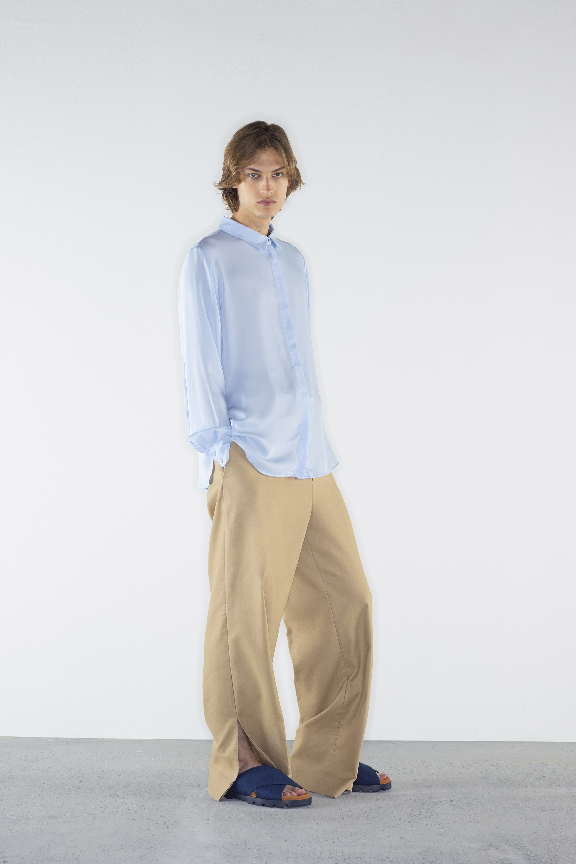 Brutus Sandal - Blue recycled cotton sandals for men