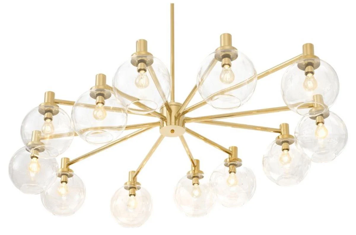 Casa Padrino araña de lujo de oro 150 x 105 x H. 37 cm - Edición Limitada