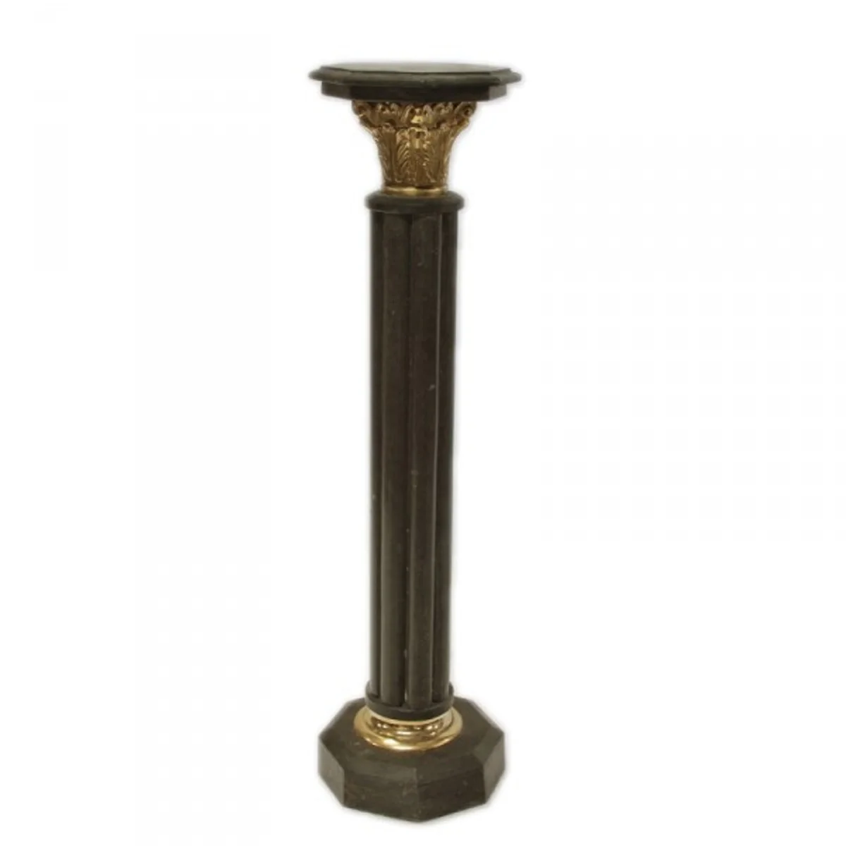 Marble column in the Baroque style black Height: 110cm, Width: 30 cm Depth: 30 cm - marble column