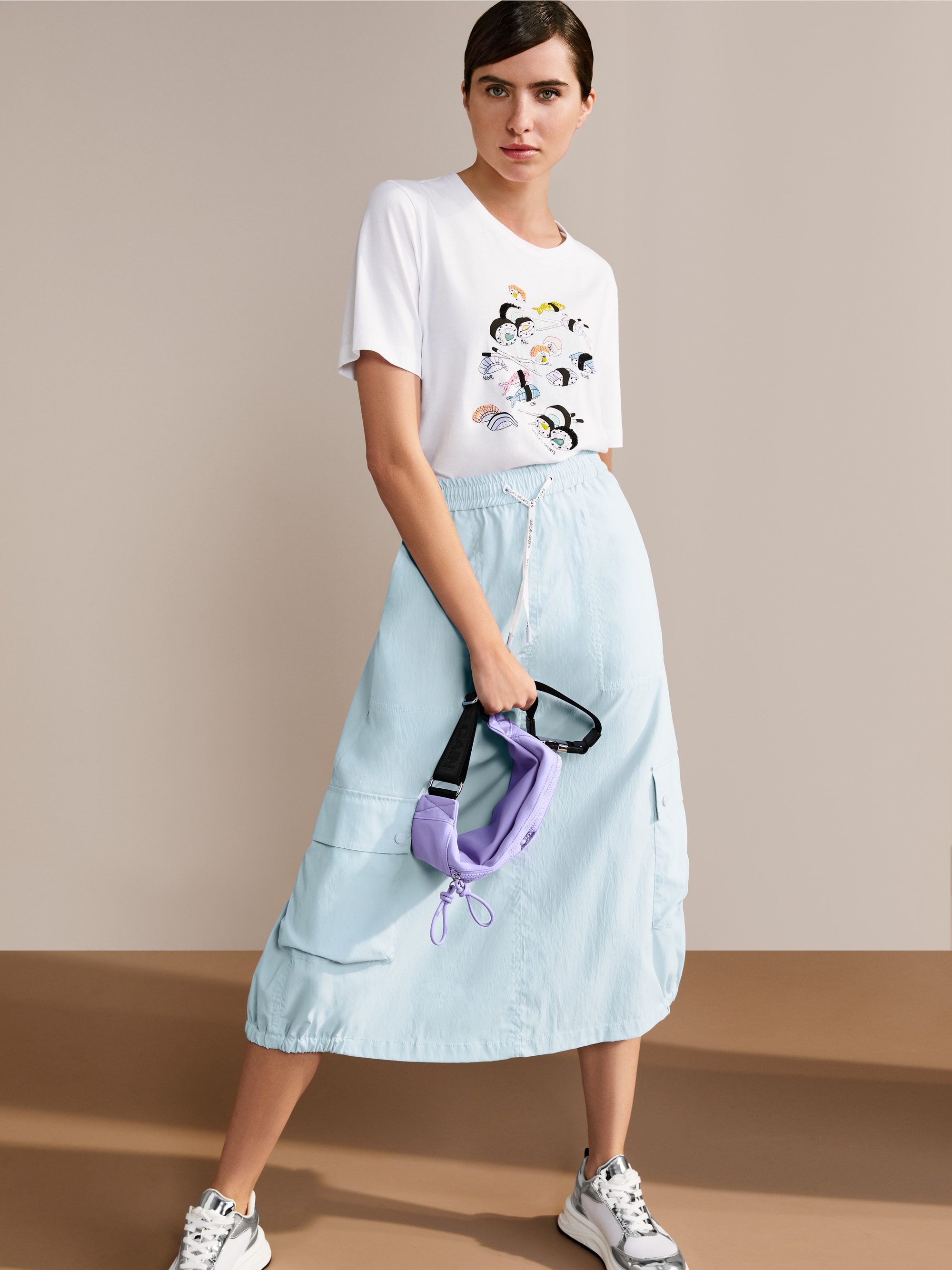 Marc-Cain Rethink Together parachute skirt