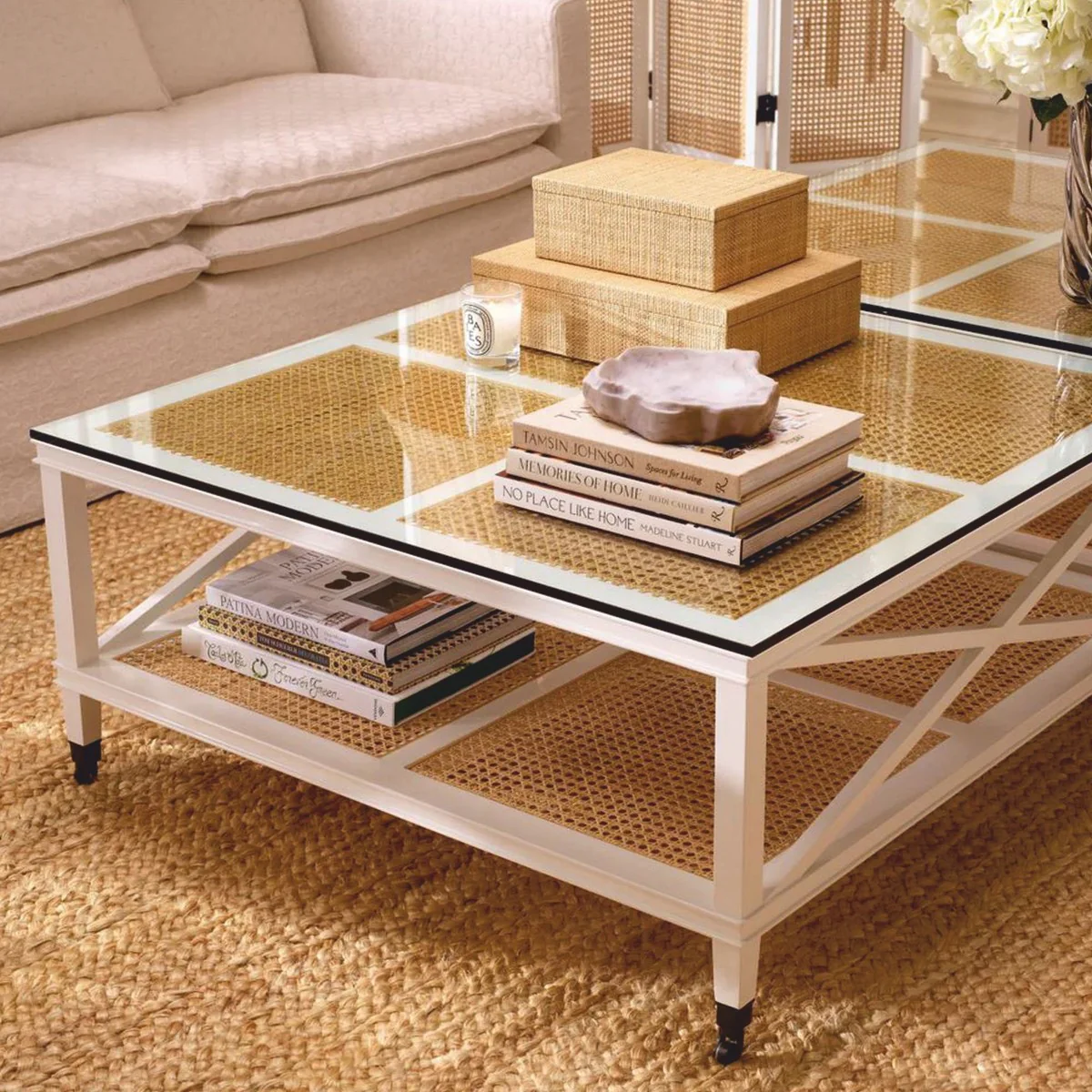 Casa Padrino caja de almacenaje de lujo natural 40 cm - Accesorios de lujo