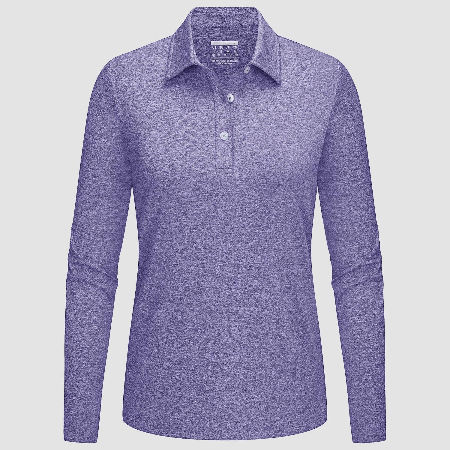 Women's Polo Shirts Long Sleeve UPF 50+ Sun Protection Golf Shirts Quick Dry Athletic Workout Collared Shirt