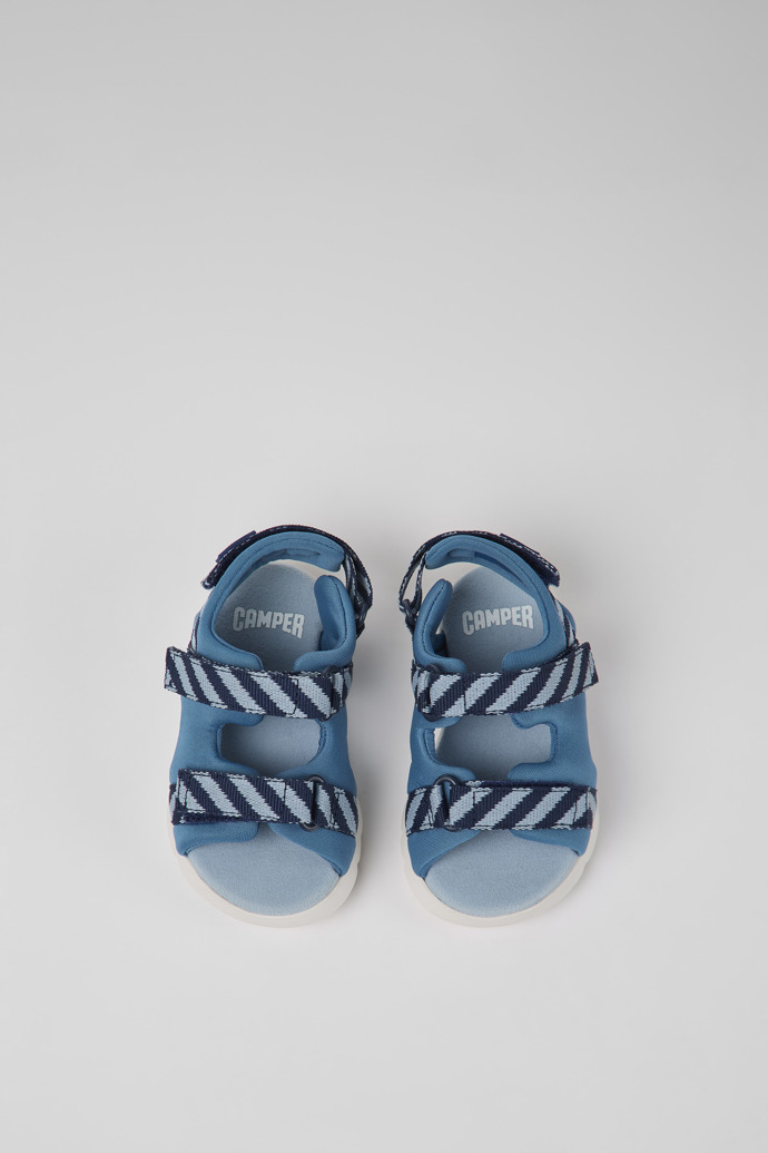 Caterpillar Blue fabric sandals for boys