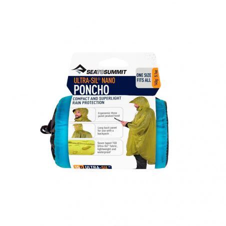 Sea to Summit Ultra-Sil Nano Poncho azul - Poncho impermeable