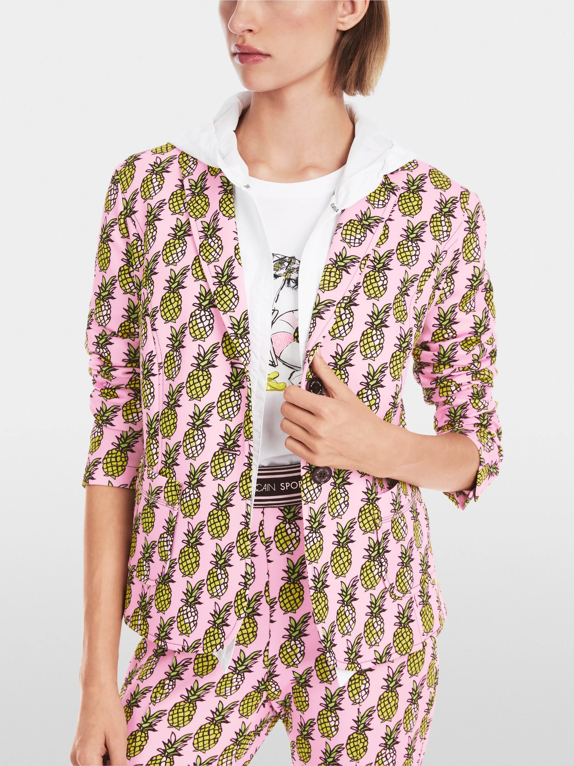 Marc-Cain Blazer in printed scuba jersey