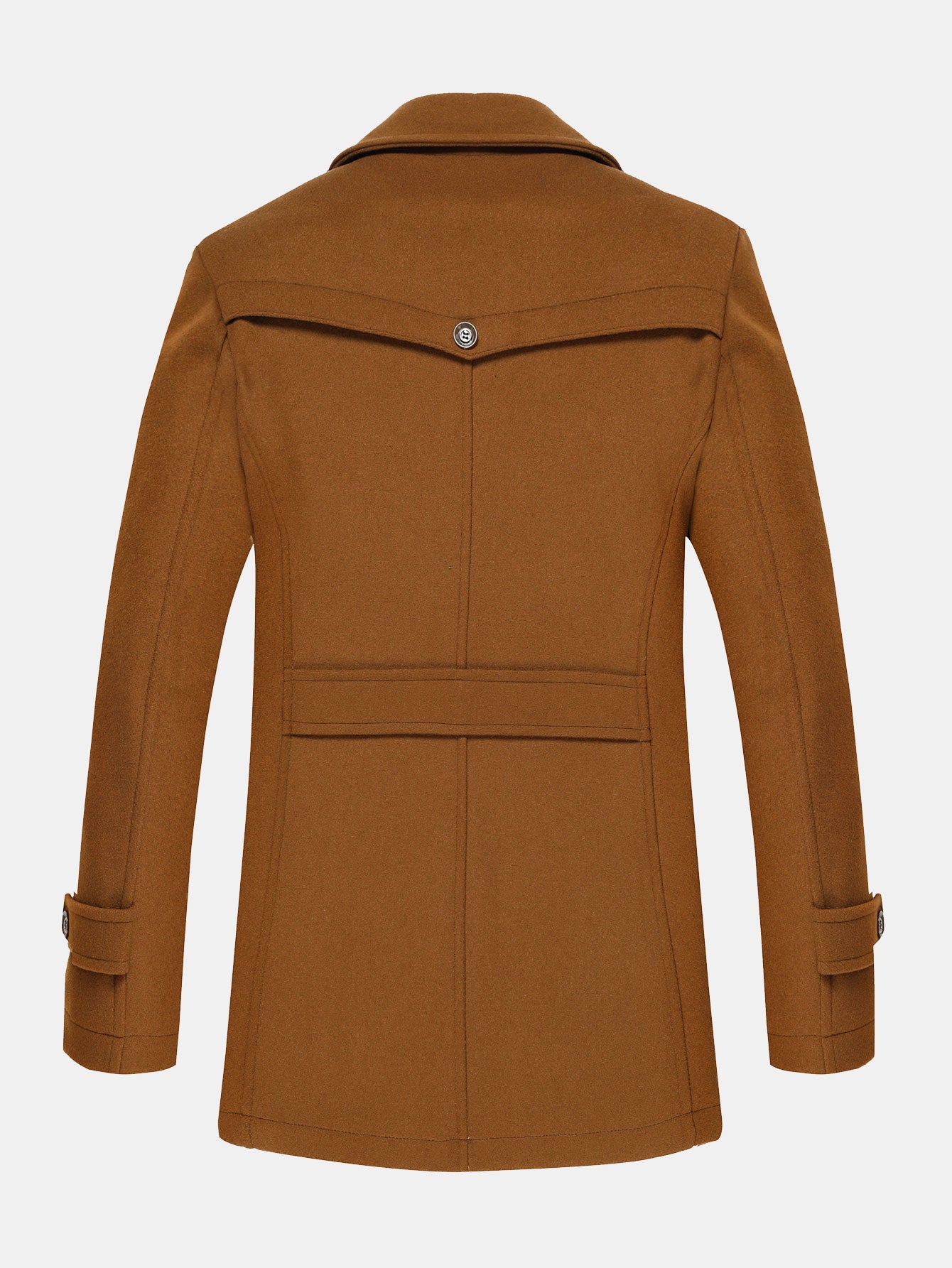 Double Layer Detachable Neck Woolen Coat